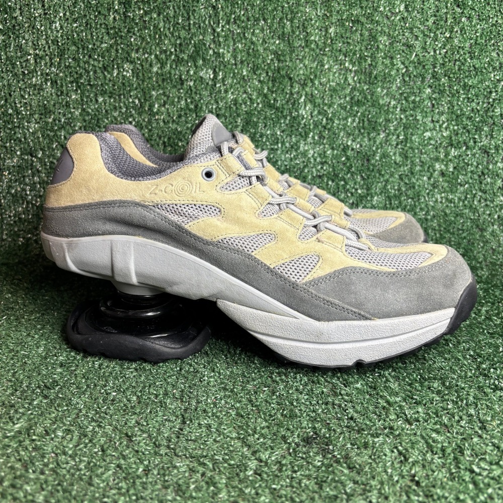 Z-Coil Freedom Pain Relief Orthopedic Suede Mesh Walking Sneakers Gray Mens 10